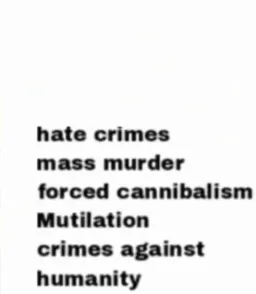 list of crimes