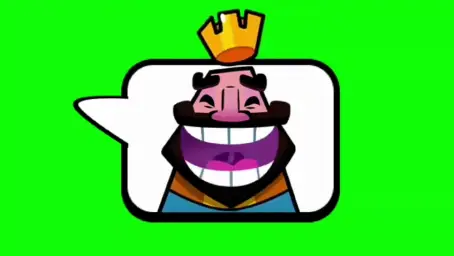 Different emot of Clash Royale king