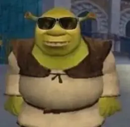 Shrek with sun glasses