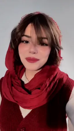 Beautiful girl singing a Persian song
