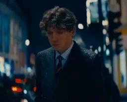 sadness of man in snow