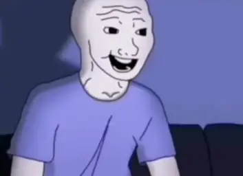 wojak normal changing to dark