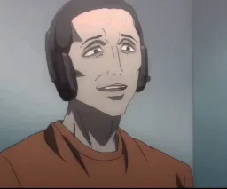 تغییر مرد انیمه ای از خوشحال به عصبانی