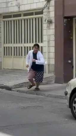 مرد درحال دوییدن