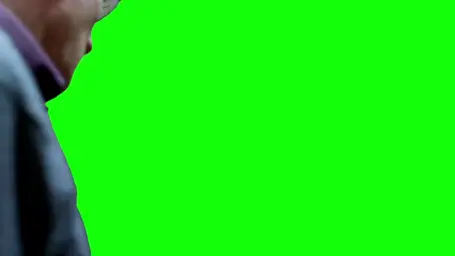 Walter white punching green screen