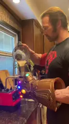 Mike O'Hearn with Thanos Gloves