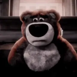 Honest reaction pink bear animation toy story