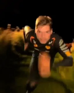 Max verstappen running