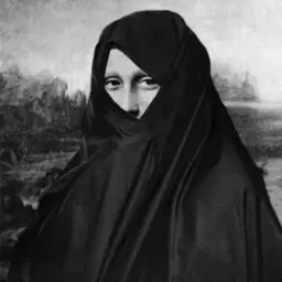 Mona Lisa with hijab