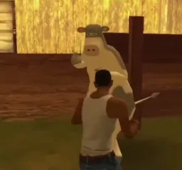 سی جی درحال جنگ با دو تا گاو 