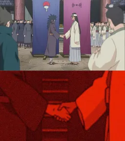 دست دادن هاشیراما و مادارا