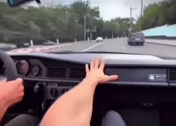 Scared man of high speed
