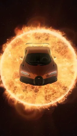 Bugatti in space
