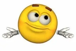 ایموجی زرد درحال نشان دادن نماد نمیدونم