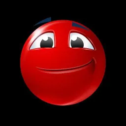 ایموجی قرمز خندان