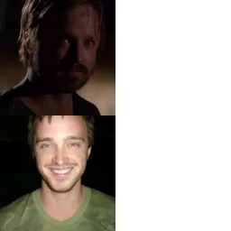 جسی پینکمن خوشحال در مقابل جسی پینکمن ناراحت