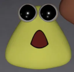 پو زرد با دهن باز