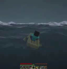 رسیدن استیو در دریا به هیولا عظیم