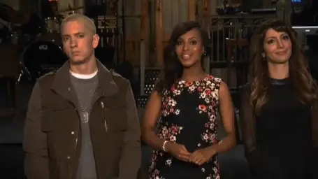 Eminem's scary look