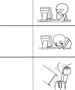 مرد پشت سیستم درحال فشار خوردن