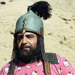 soldier with pink clothes 