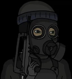 Wujok commando with a chemical mask