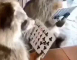 راکون ها در بازی کردن پاستور