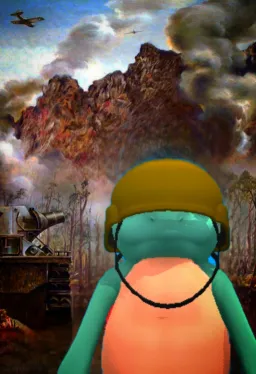 Turtle on the battlefield