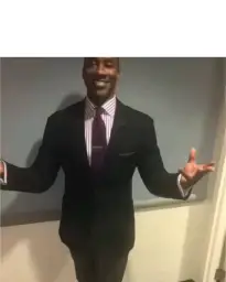 Shannon Sharpe in suits