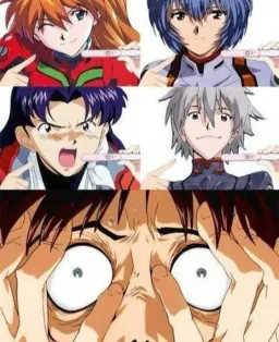 پسر انیمه با چهار تست بیبی چک