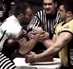 Two men in the wrestling