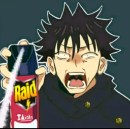 Megumi spraying insecticide