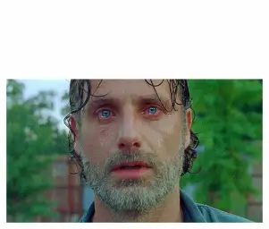 Crying Rick Grimes