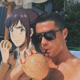 Ronaldo with the girl's different version