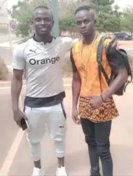 Sadio Mane alongside Madio Sane