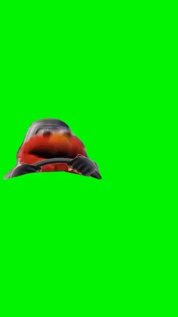 Running the doll from the police green screen