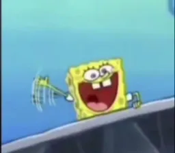 باب اسفنجی درحال صدا زدن ممد