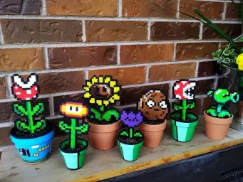 Game flowers with lego