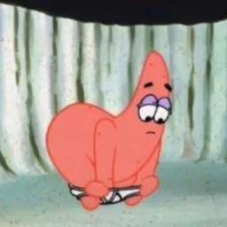 Patrick star wearing underwear