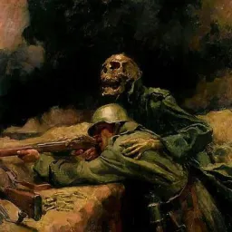 سرباز مرده در حال راهنمایی سرباز زنده