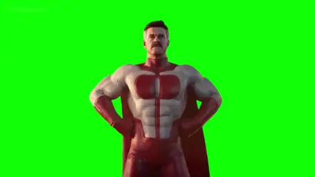 omni man & homelandsr green screen