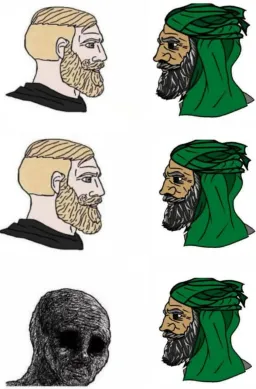 Wojak chad Talk to the muslim wojak