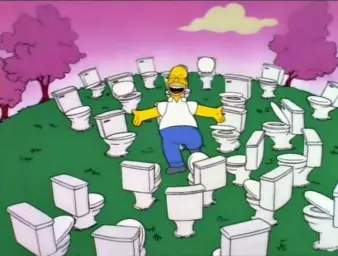 Simpsons toilet land