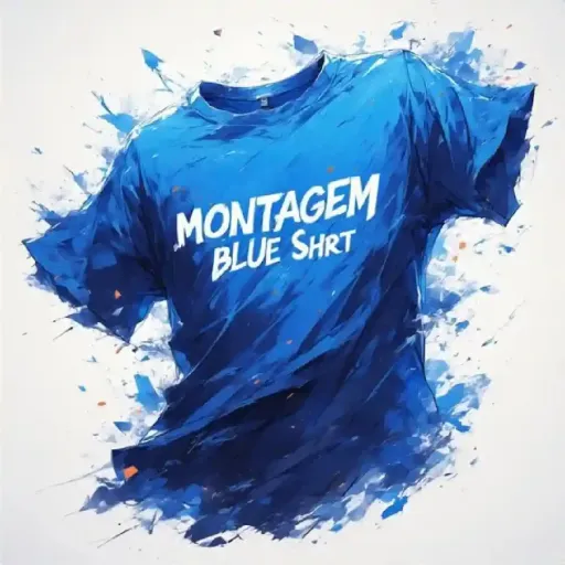 MONTAGEM BLUE SHIRT
