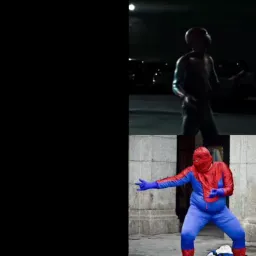 compare spider man real and fake