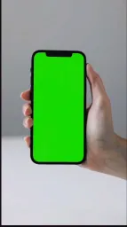 Green screen of the phone