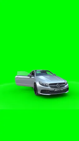 پرده سبز بنز