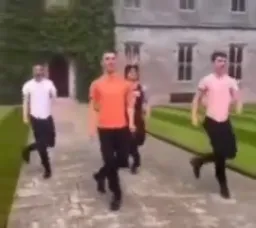 dancing with laundry voice