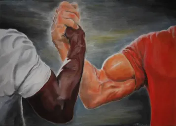 Two men shaking hands