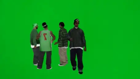 Gta sa green screen